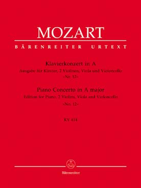 Illustration mozart concerto piano n° 12 k 414