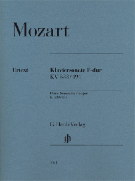 Illustration mozart sonate k 533/494 en fa maj
