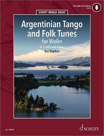 Illustration de ARGENTINIAN TANGO AND FOLK TUNES : 41 pièces, arr. Stephen pour violon seul ou 2 violons, avec audio en téléch.  