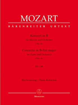 Illustration de Concerto pour piano et orchestre N° 6 en si b M K 238, réd. 2 pianos