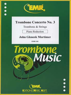 Illustration de Trombone concerto N° 3 pour trombone et cordes réd. piano