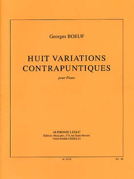 Illustration de Huit variations contrapuntiques    