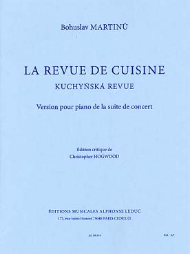 Illustration de La Revue de cuisine, version pour piano de la Suite de concert