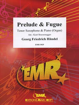 Illustration de Prélude et fugue pour saxophone ténor et piano ou orgue (tr. Sturzenegger)