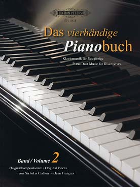 Illustration de DAS VIERHANDIGE PIANOBUCH : pièces originales pour 4 mains - Vol. 2 : 22 pièces