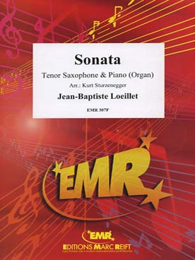 Illustration de Sonate en la b M (tr. Sturzenegger) pour saxophone ténor et piano ou orgue