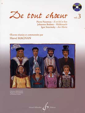 Illustration de De tout chœur avec CD (9 versions pour chaque morceau, de la découverte à la mise en place) - Vol. 3