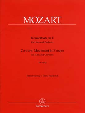 Illustration mozart mouvement du concerto k 494 a