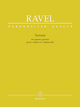 Illustration ravel sonate pour violon et violoncelle