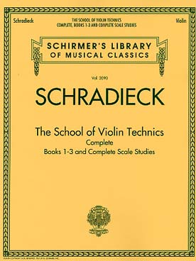 Illustration de École de la technique du violon - Vol. 1 à 3 réunis (éd. Schirmer)