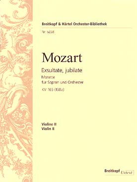 Illustration de Exsultate, jubilate K 165 - violon 2