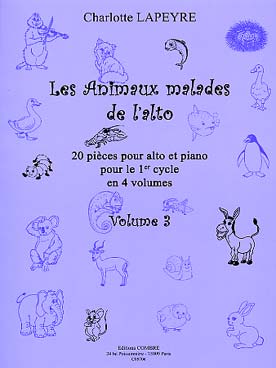 Illustration de Les Animaux malades de l'alto, 20 pièces pour le 1er cycle en 4 volumes - Vol. 3