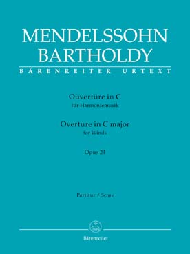 Illustration de Ouverture en do M op. 24 pour flûtes, hautbois, clarinettes, bassons, cors, trompettes, trombones et percussion (conducteur)