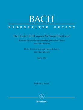 Illustration bach js geist hilft schwachheit bwv 226