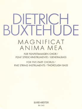 Illustration de Magnificat anima mea BuxWV-Anh 1 pour chœur mixte SSATB, cordes et b. c