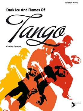 Illustration hude dark ice and flames of tango