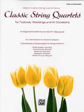 Illustration classic string quartets piano accomp.