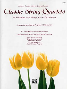 Illustration de CLASSIC STRING QUARTETS pour concert, mariage et toutes autres occasions alto