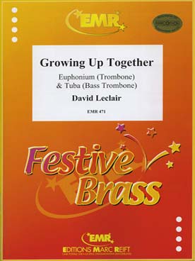 Illustration de Growing up together pour euphonium (ou trombone) et tuba (ou trombone basse)