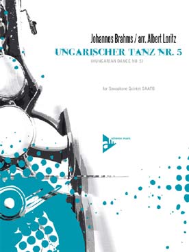 Illustration de Danse hongroise N° 5, tr. Loritz pour quintette de saxophones SAATB