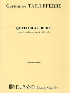 Illustration tailleferre quatuor a cordes parties