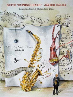 Illustration de Suite "Exposiciones" pour saxo soprano (ou alto) et piano, avec CD