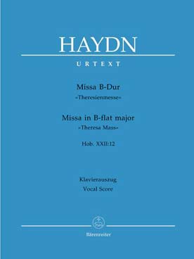 Illustration de Missa en si b M Hob.XXII:12 "Theresien- messe", réd. piano