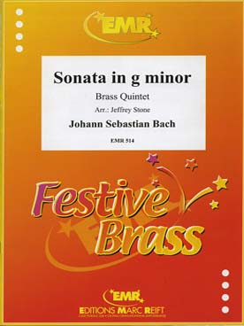 Illustration de Sonata en sol m (tr. Stone) pour 2 trompettes, cor, trombone et tuba (tr. Stone)