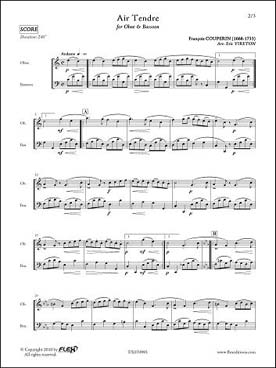Illustration de Air tendre pour hautbois et basson  (tr. Vireton)