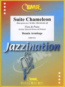 Illustration de Suite chaméleon pour flûte et piano et en option basse, percussions