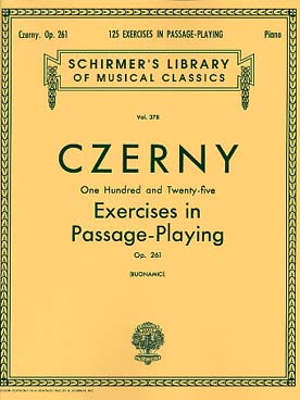 Illustration czerny op. 261 125 etudes elementaires