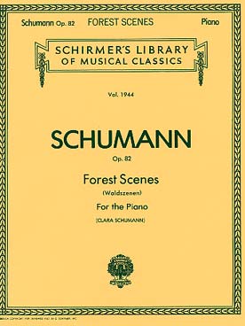 Illustration schumann scenes de la foret op. 82