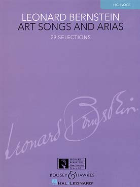 Illustration de Art songs and arias pour voix haute et piano