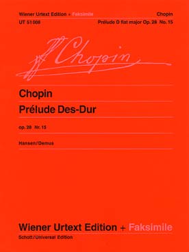 Illustration chopin prelude op. 28/15 en re b maj