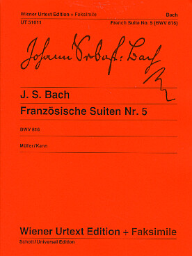 Illustration de Suite française N° 5 BWV 816 en sol M