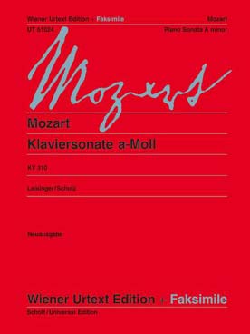 Illustration mozart sonate k 310 en la min