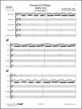 Illustration de Fantaisie BWV 572 en sol M