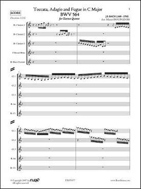 Illustration de Toccata, adagio et fugue BWV 564 en do M (tr. Bourgeois)