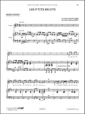 Illustration de Les P'tits bruits pour chorale d'enfants et piano