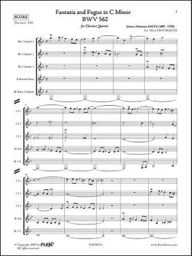 Illustration de Fantaisie et fugue BWV 562 en do m (tr. Bourgeois)