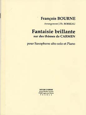 Illustration de Fantaisie brillante sur Carmen pour saxophone solo et quatuor de saxophones SATB