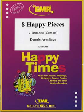 Illustration de 8 Happy Pieces pour 2 trompettes (ou 2 cornets)