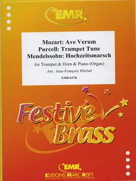 Illustration de DUET ALBUM Vol. 2 : PURCELL Trumpet tune, MOZART Ave verum, MENDELSSOHN Marche nuptiale (tr. J. F. Michel pour cor, trompette et piano ou orgue)