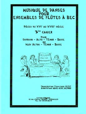 Illustration de MUSIQUE DE DANSES (tr. Petit/Menou) - Cahier N° 3