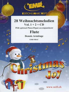 Illustration de 28 MÉLODIES DE NOËL avec CD play-along (tr. Armitage) - Vol. 1 et 2 réunis