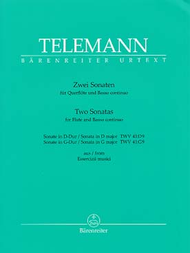 Illustration de 2 Sonates : TWV 41:D9 en ré M et TWV 41: G9 en sol M