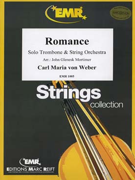 Illustration weber romance solo trombone et cordes