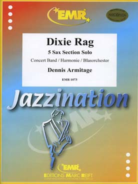Illustration de Dixie rag pour 5 saxophones alto solos et orchestre