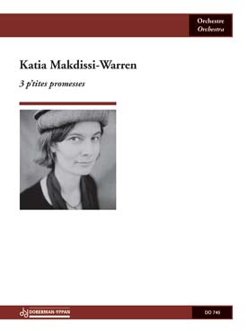 Illustration de 3 P'tites promesses pour orchestre de chambre (fl., htb., clar., bsn., cor, tbn., pno., cordes), conducteur et parties séparées