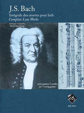 Illustration bach js compositions pour luth